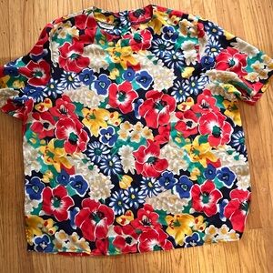 Alfred Dunner Vintage Floral Blouse